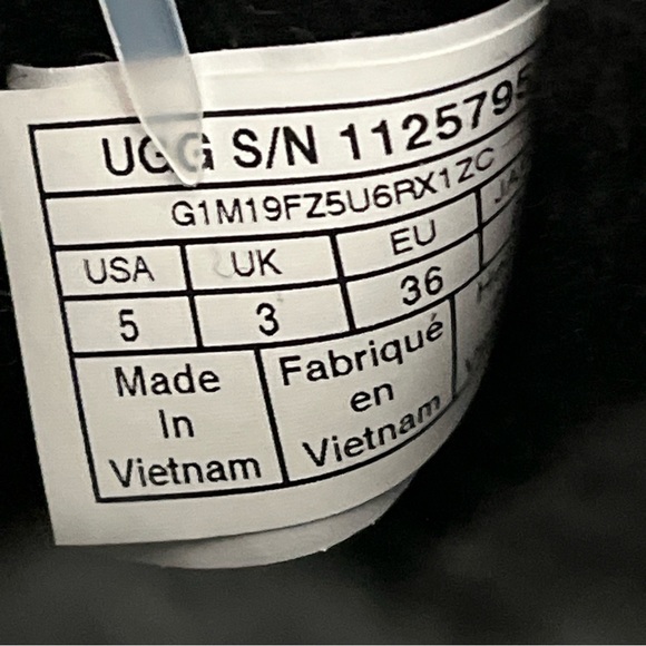 UGG MINI BAILEY BOW GLIMMER BLACK SUEDE GLITTER WOMEN'S BOOTS SIZE 5 COMFY BOOTS - Picture 11 of 12